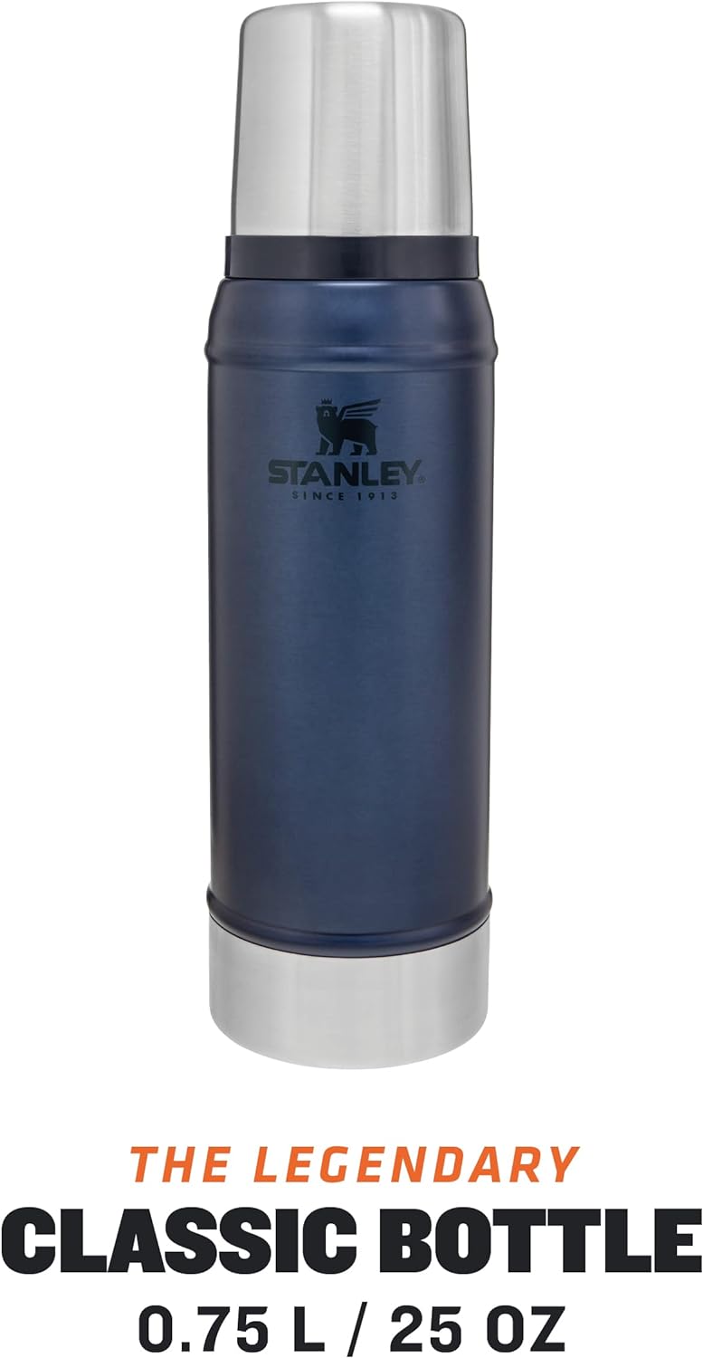 Stanley Classic Legendary Thermosflasche Edelstahl 750 ml - Thermos Hält 20 Stunden Heiss oder Kalt