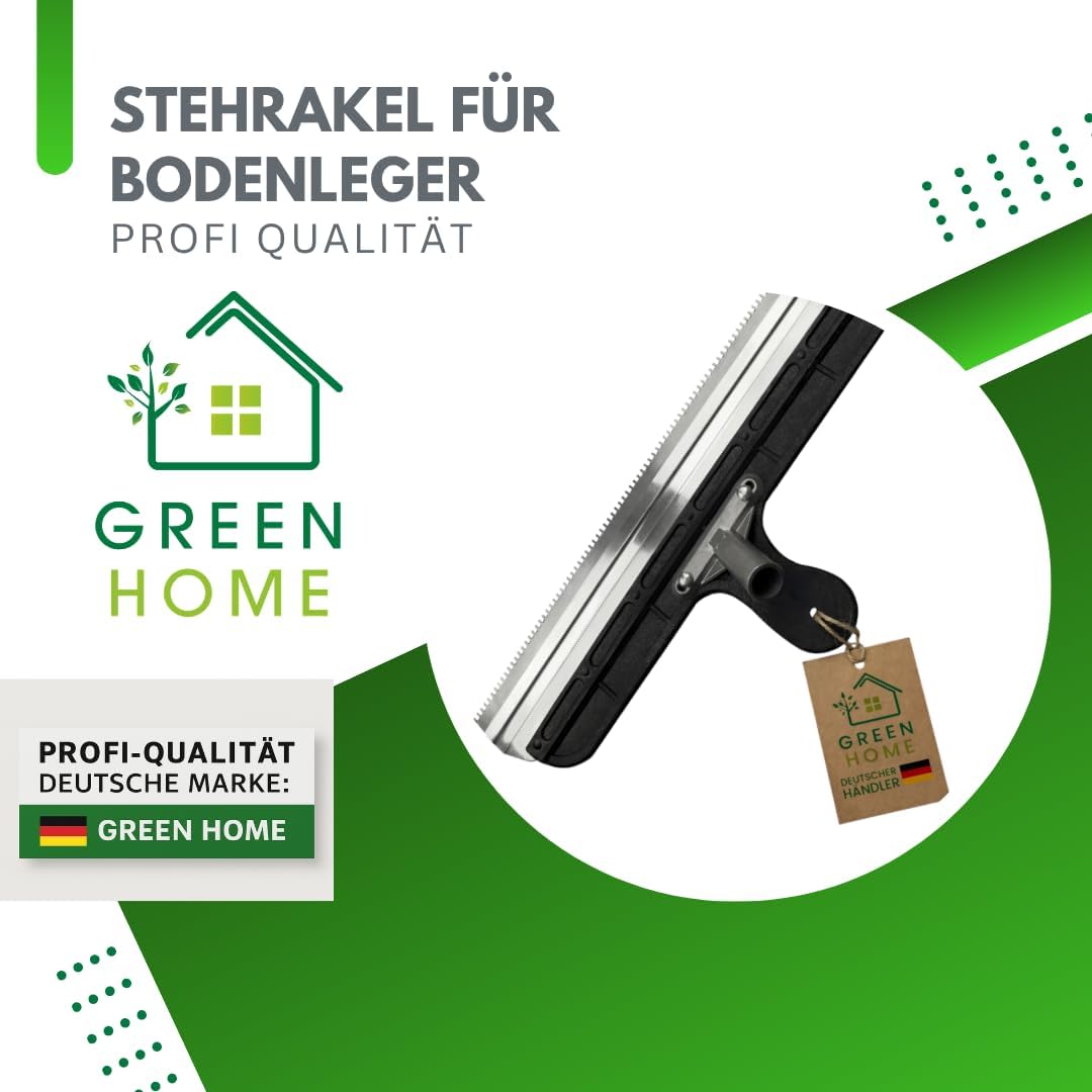 Green Home Grossflächenrakel - Stehrakel gezahnt mit Steckvorrichtung - Breite: 560 mm - Inklusive z