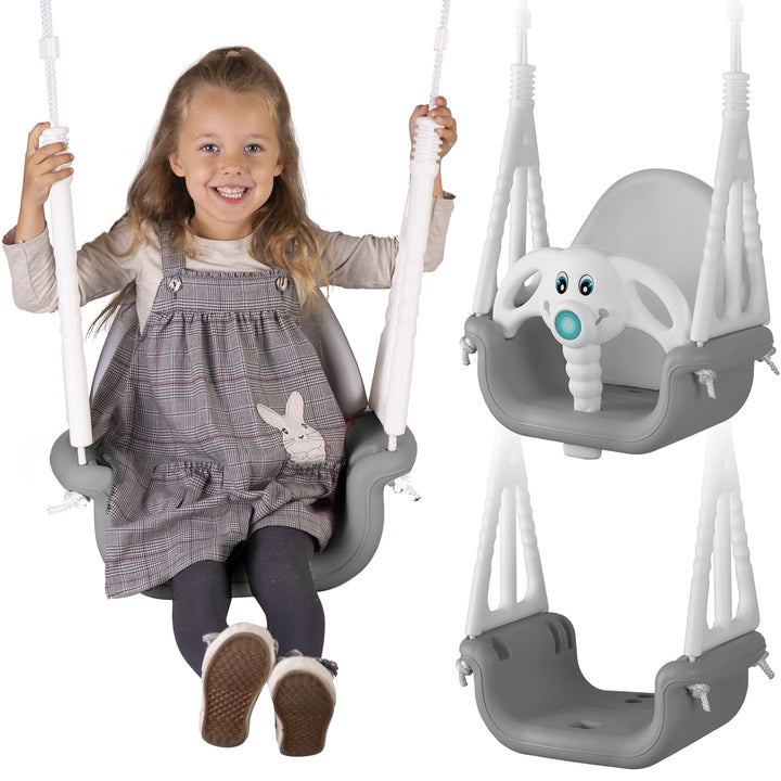 Ricokids, Eimer-Schaukelsitz 3in1, für Kinder von 6 Monaten bis 7 Jahren, modular, rutschfest, ergon