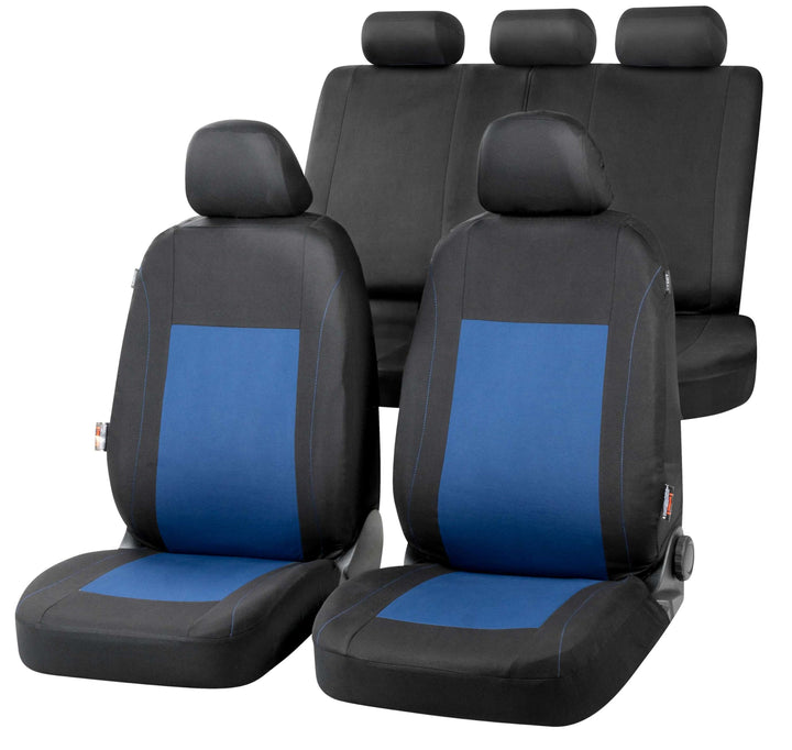 Walser Auto-Sitzbezug Sandray Komplettset, Universal PKW-Sitzbezüge 4-teilig, Auto-Schonbezüge, 2 Vo