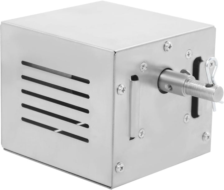 25W Edelstahl Grillspiess Motor, Belastbar BBQ Drehmotor, Barbecue Grill Motor Roaster Grill für Rot