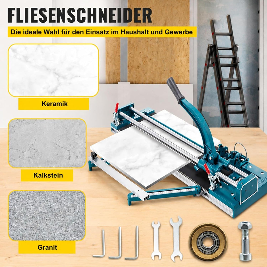 Manueller Fliesenschneider mit Aluminiumrahmen für Boden und Wandfliesen
