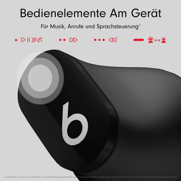 Beats Studio Buds – Komplett kabellose Bluetooth In-Ear Kopfhörer mit Noise-Cancelling – schweissbes