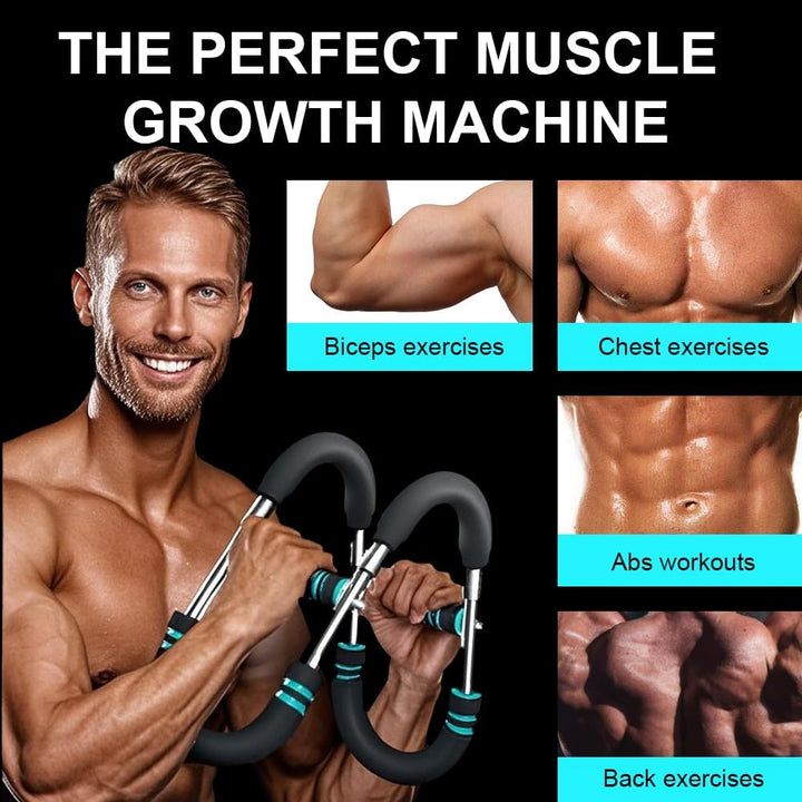 Twister Armtrainer für Männer, 40-100lb Verstellbare Power Twister Bar Brust-Expander, Tragbarer Bru