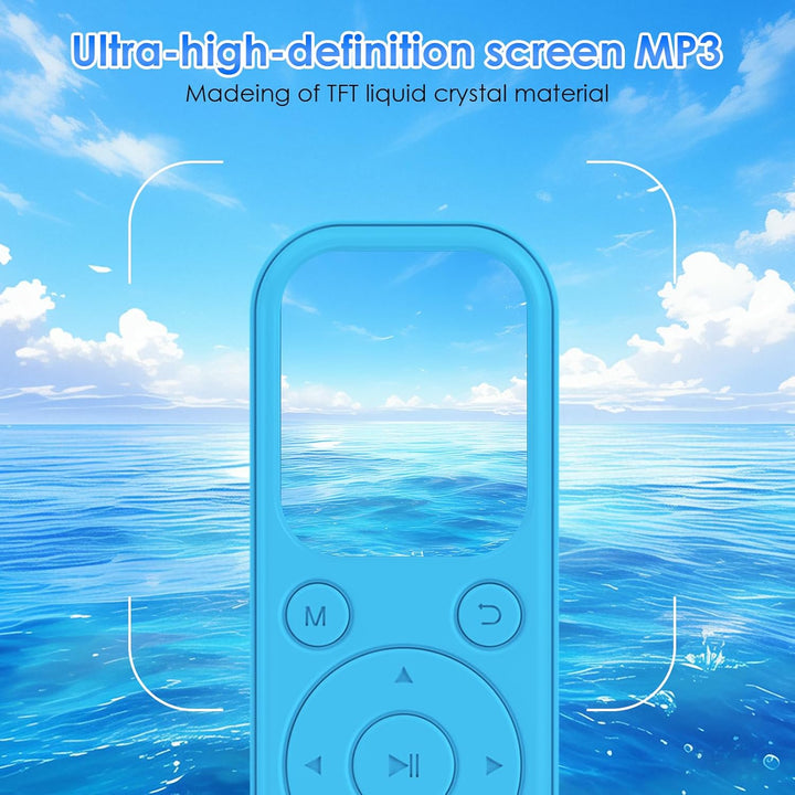 Olycism 64 GB MP3 Player mit Bluetooth 5.3 tragbarer Musik-Player mit HiFi-Klangqualität und FM-Radi