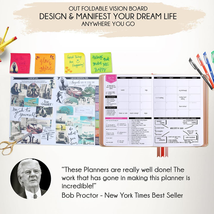 Law of Attraction Terminplaner 2025 - Deluxe Wochen- und Monatsplaner, eine 12-monatige Reise zur St