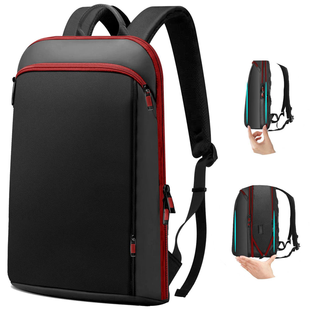 ZINZ Schlanker und Erweiterbarer 15" 15,6" 16" Laptop Rucksack, Diebstahlschutz, Business Reise Note