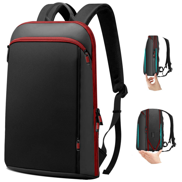 ZINZ Schlanker und Erweiterbarer 15" 15,6" 16" Laptop Rucksack, Diebstahlschutz, Business Reise Note