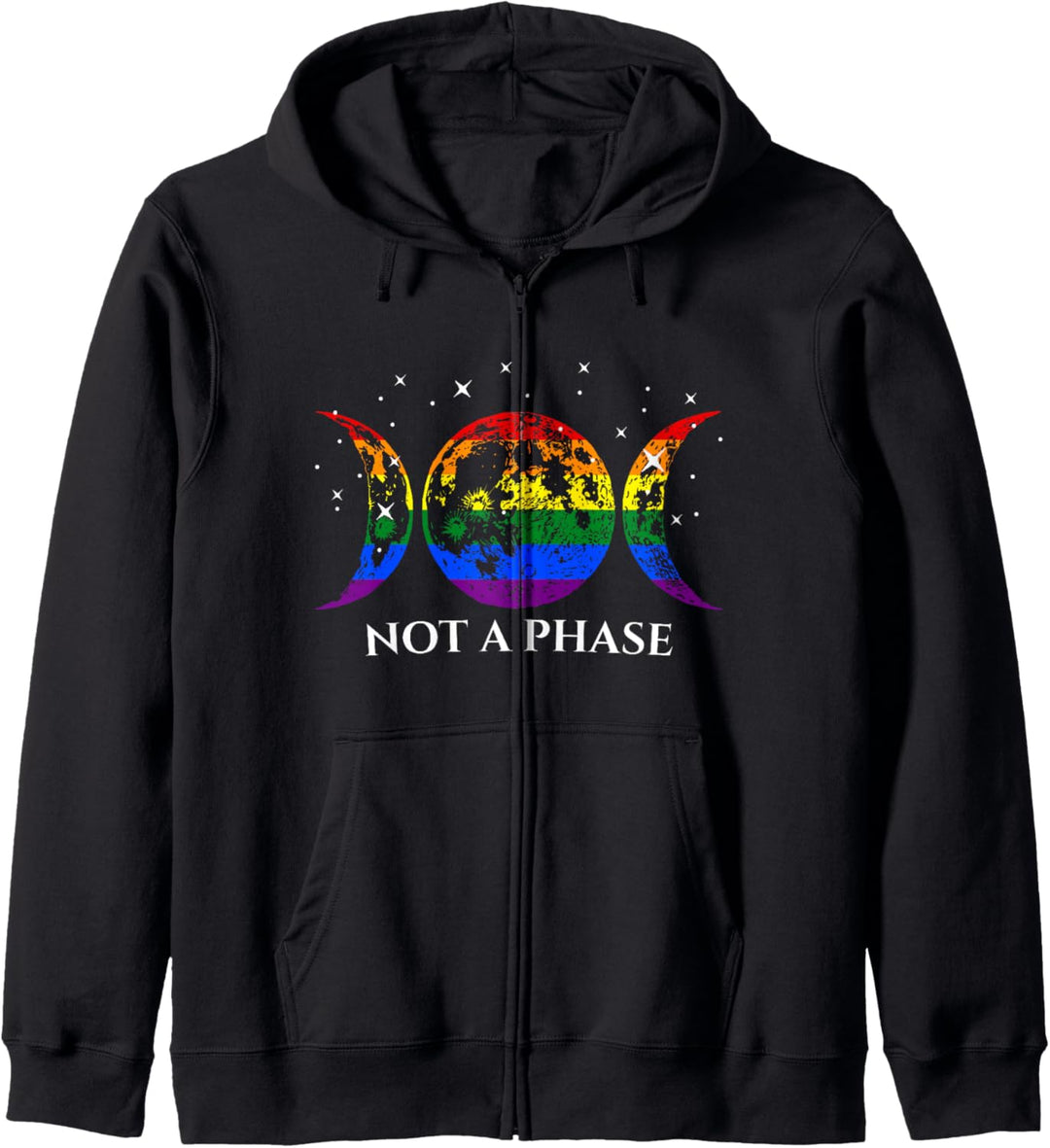 Lustige LGBT Pride Flagge Not A Phase Kapuzenjacke