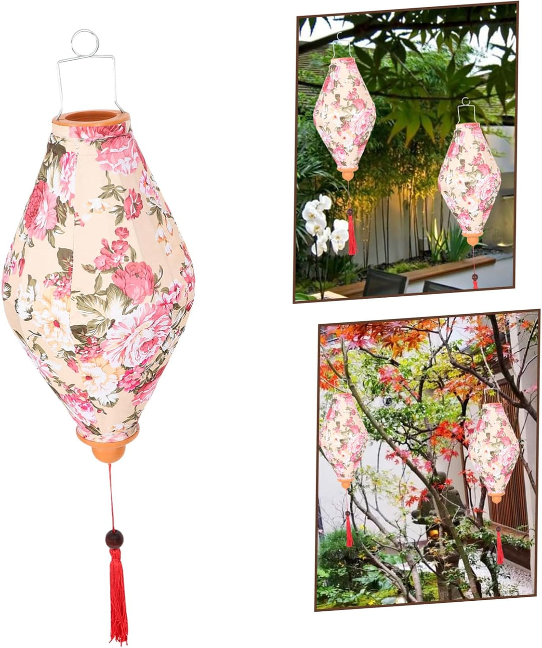 Yardwe Laternendekoration Herbstlaternen Frühlingsblumenlaternen Japanische Sushi Laterne Chinesisch