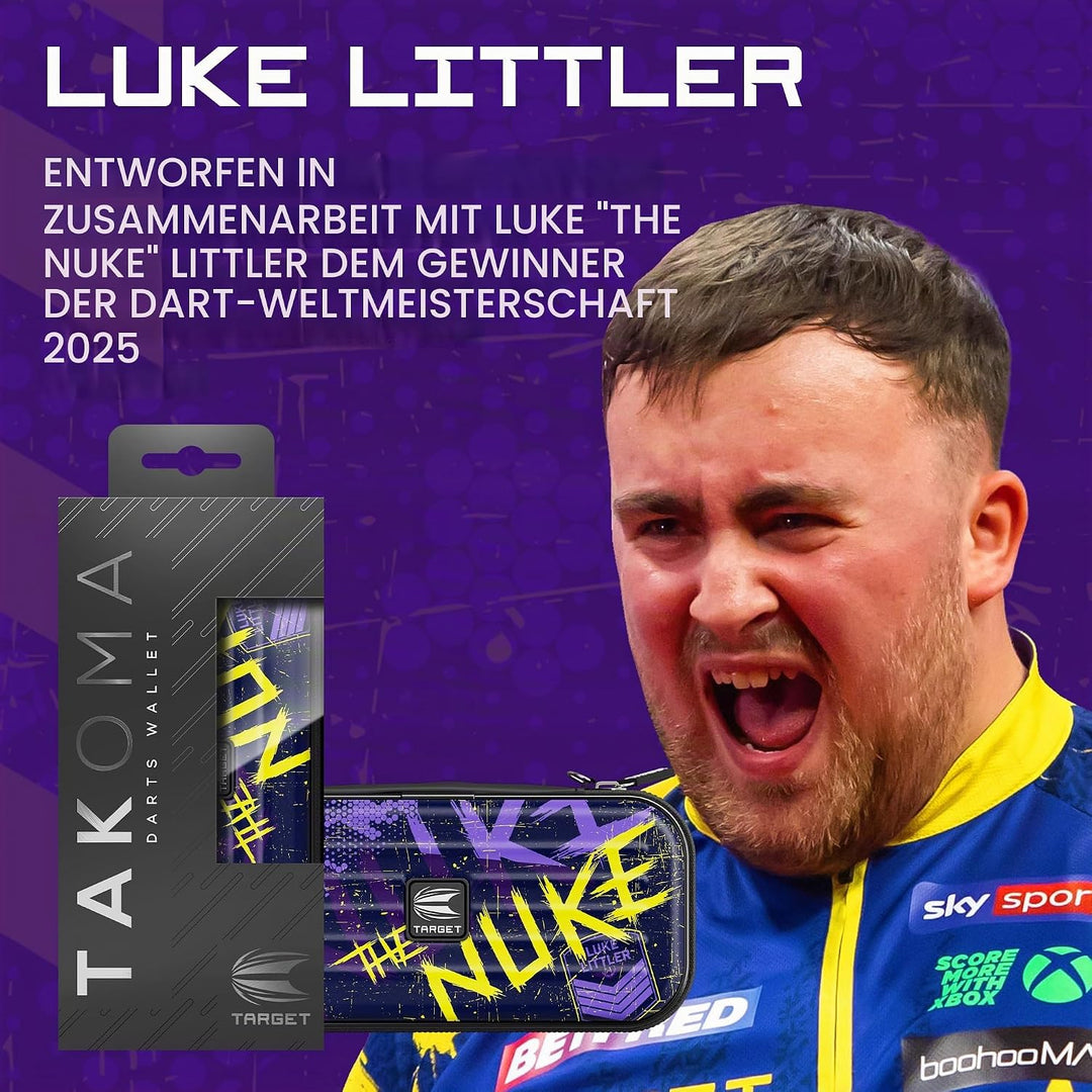 Target Darts Luke Littler Takoma Wallet – Dart-Etui und Halter für Stahlspitzen- oder Softspitzen-Da