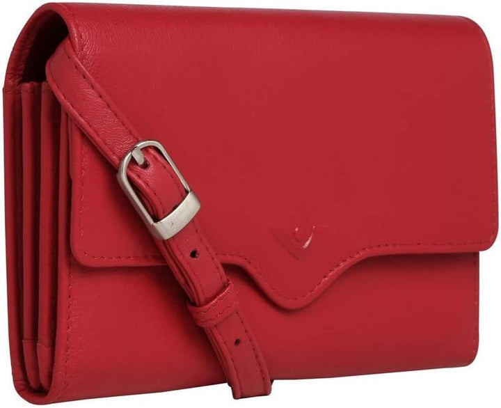 Voi Janice Clutch Tasche Leder 17 cm Rot, Rot