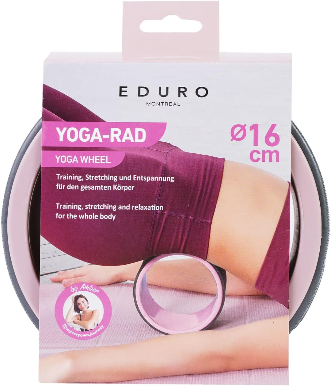 Yoga-Rad Yoga-Ring Wheel Rolle Roller Rücken-Training Gymnastik Fitness Pilates