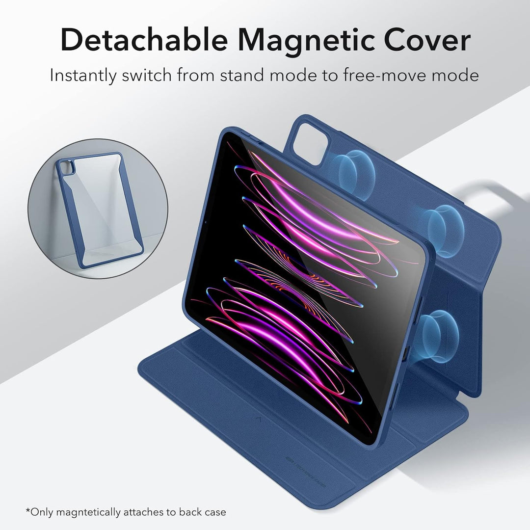 ESR Hybrid Hülle für iPad Pro 12.9 Hülle (2022/2021), iPad Pro 12.9 Case mit Pencil Halter, 12,9 Zol