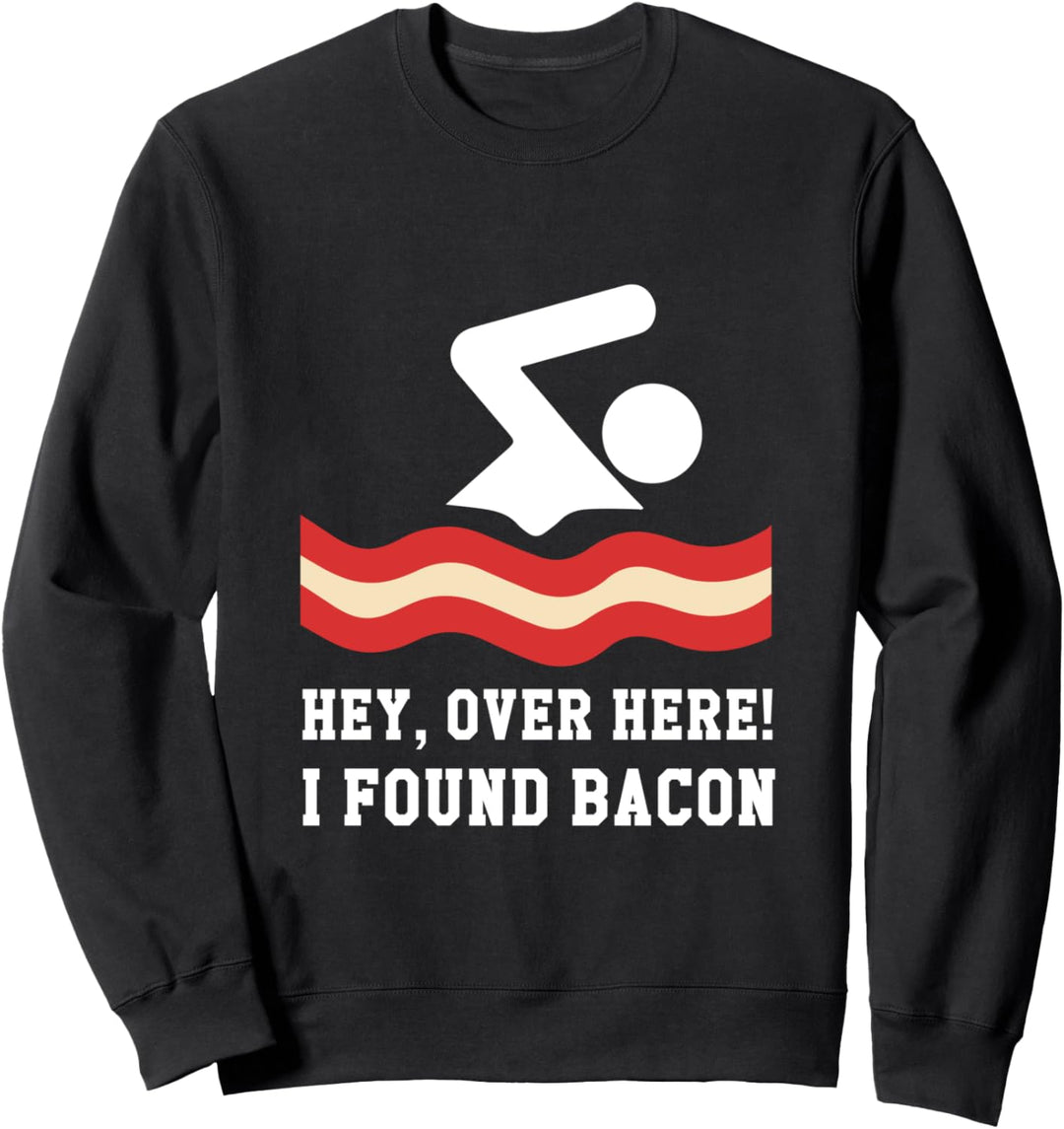 Lustige I Found Speck, Speck Schwimmen Geek Sweatshirt