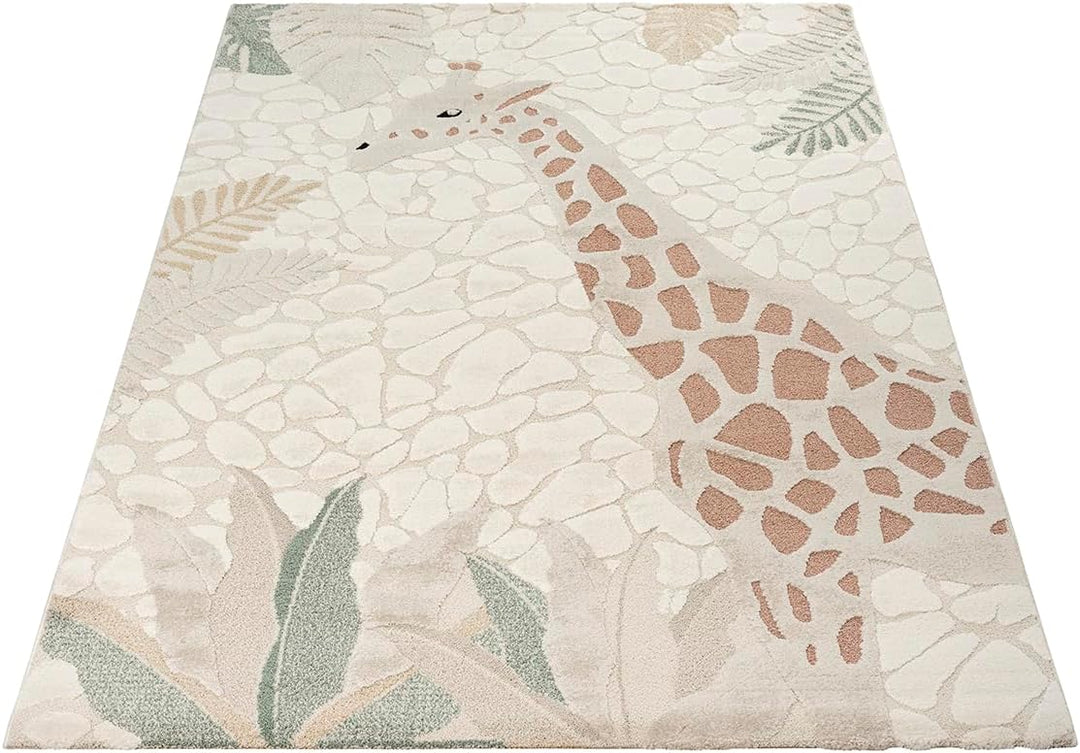 the carpet Jungle Kids Teppich für Kinderzimmer, Kinderteppich, 3D-Effekt, Pflegeleicht, strapazierf