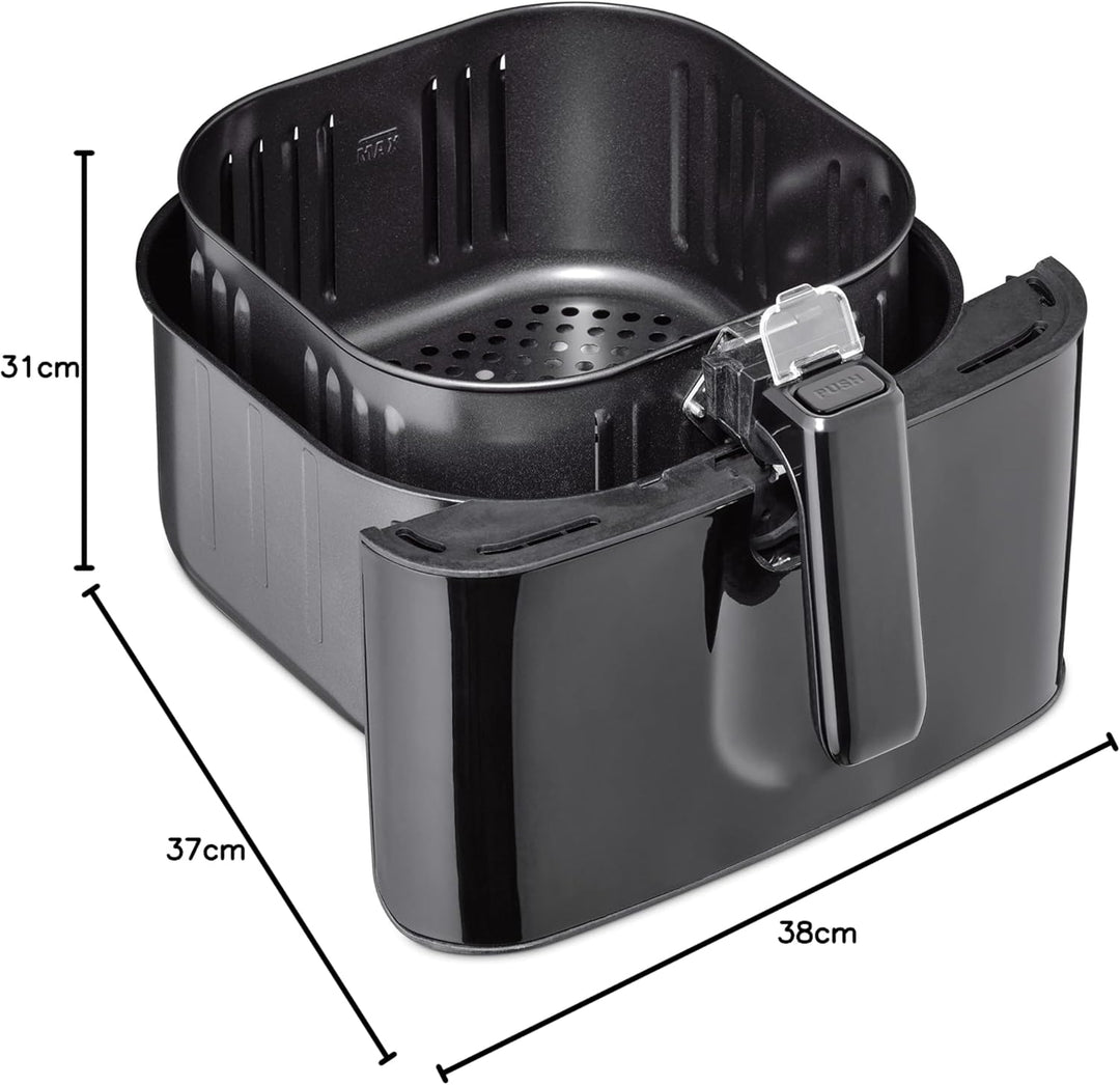 CASO AF 600 XL - grosse Heissluftfritteuse mit 6L Korbvolumen, 12 Automatik-Programme, Sensor-Touch