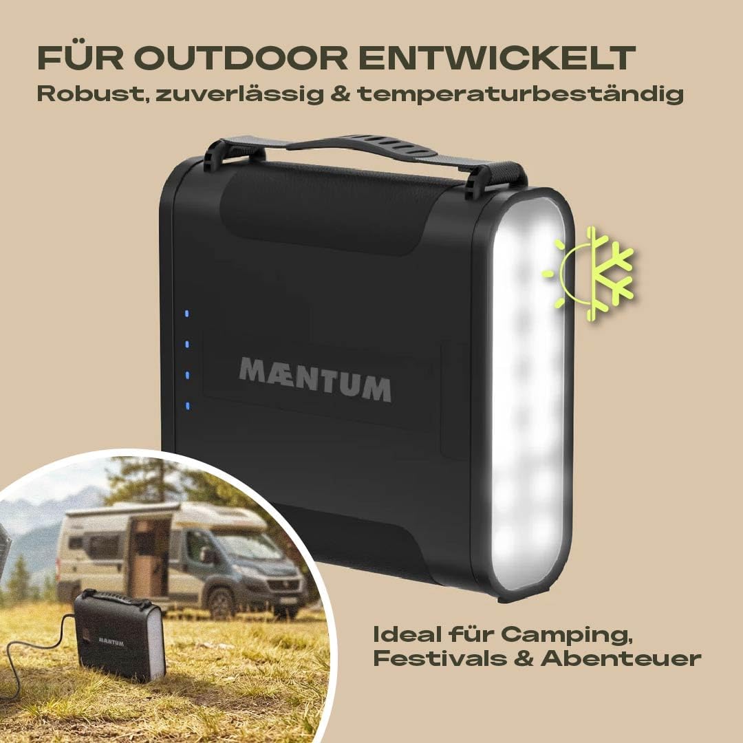 X-TRA Akku Power Bank 460 Wh I Kompakte Powerstation I LiFePO4 Akku I Magnetischer Zusatzakku für Kü