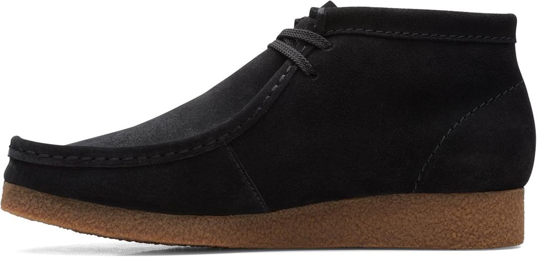 Clarks Herren Shacre Stiefel Stiefelette 42 EU Schwarze Velourslederoptik, 42 EU Schwarze Veloursled