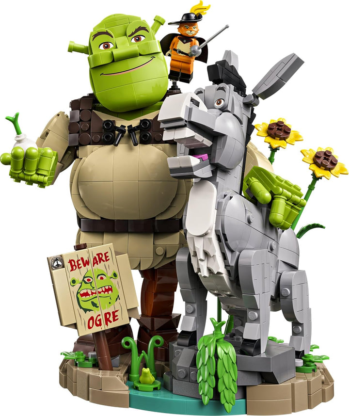LEGO Shrek: Shrek, Esel und Der Gestiefelte Kater - Film Modellbau für Erwachsene - Ausstellungsset