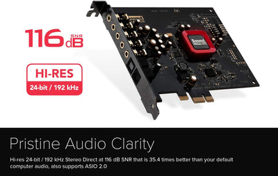 Creative Sound Blaster Z SE Interne PCI-e-Soundkarte und DAC, Kopfhörerverstärker, 116 dB SNR, Discr