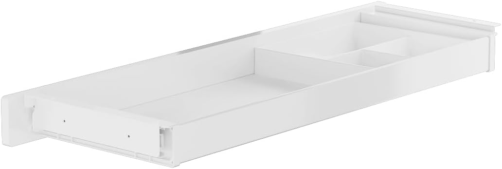 Spacetronik Schublade Unter Schreibtisch Weiss, Unterbauschublade mit 5 Fächern, stabile Untertisch