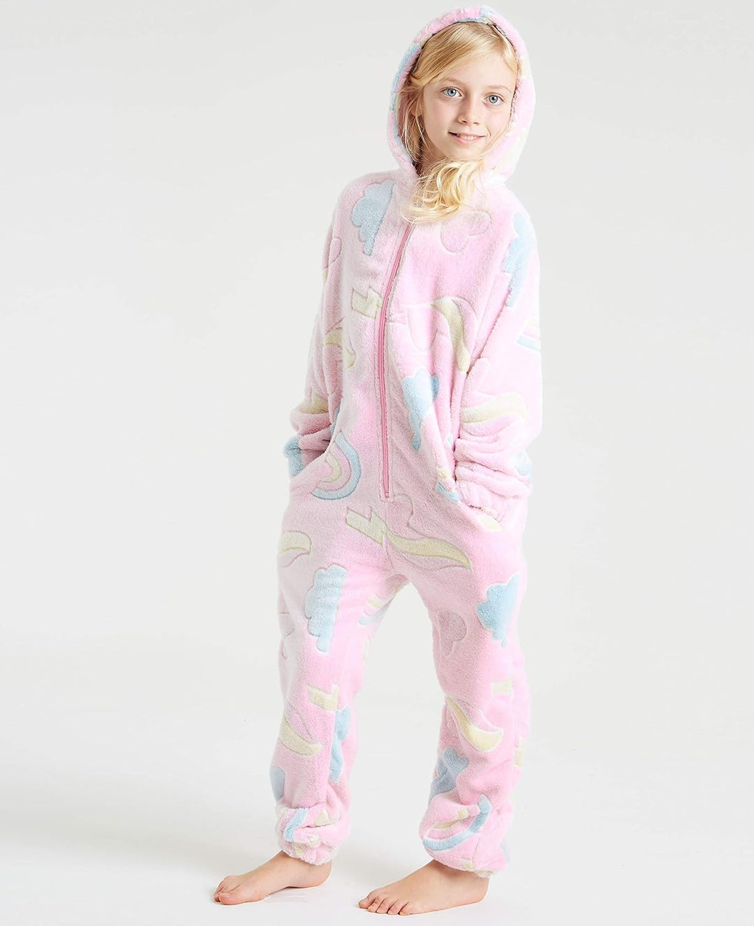 CityComfort Jumpsuit Kinder Einteiler Fleece Overall Onesie Kinder Mädchen Jungen 4-14 Jahre 11-12 J