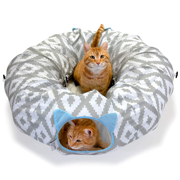 Kitty City Grosses Katzentunnelbett Katzenbett Pop Up Bett Katzenspielzeug Weihnachtsbaum Standard,