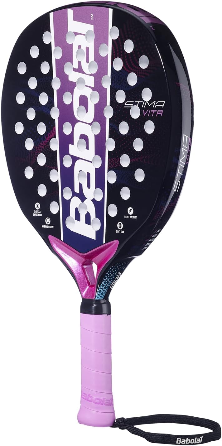 Babolat, Padel-Schläger Modell Stima Vita, Lila, Leicht und ausgewogen zum Griff, Ideal für Anfänger