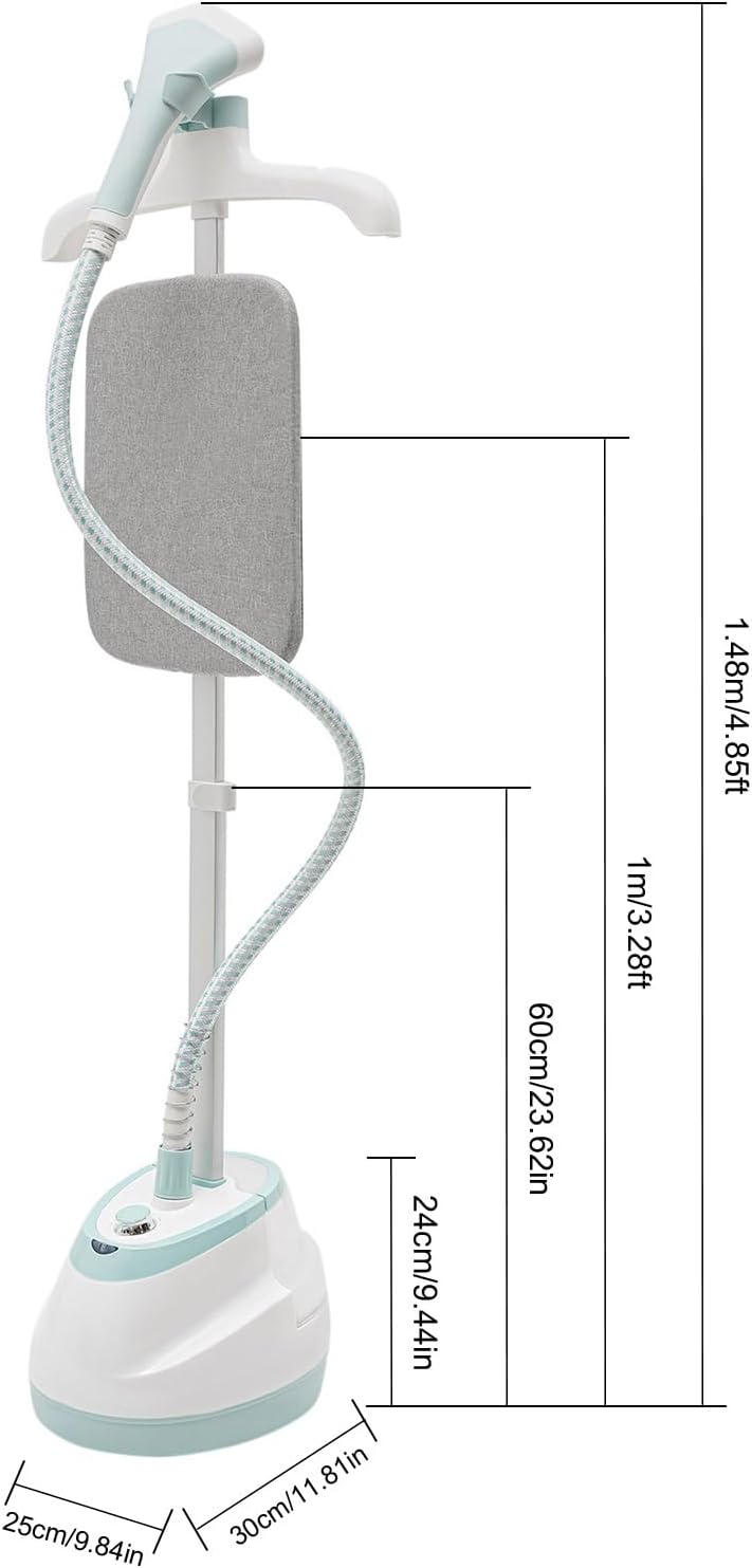 Dampfglätter Station,2-In-1 Bügelmaschine Stehender Dampfgarer Freistehend Elektrisch Mit Handschuh