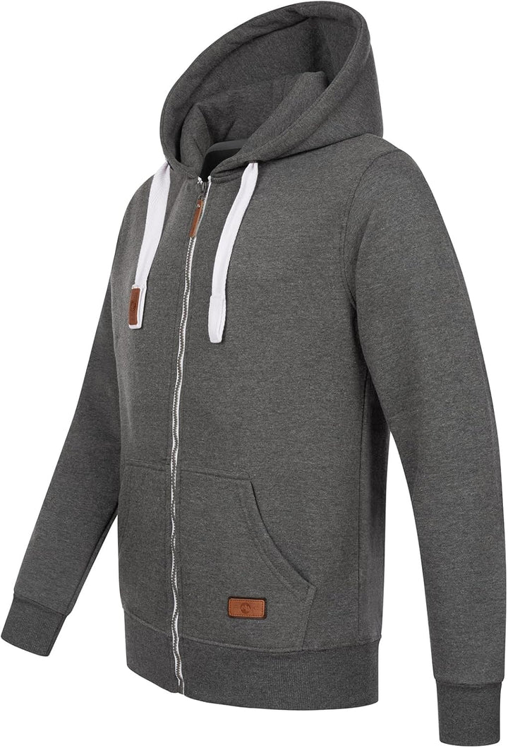 Rock Creek Herren Kapuzenpullover Jacke H-341 S Dunkelgrau, S Dunkelgrau