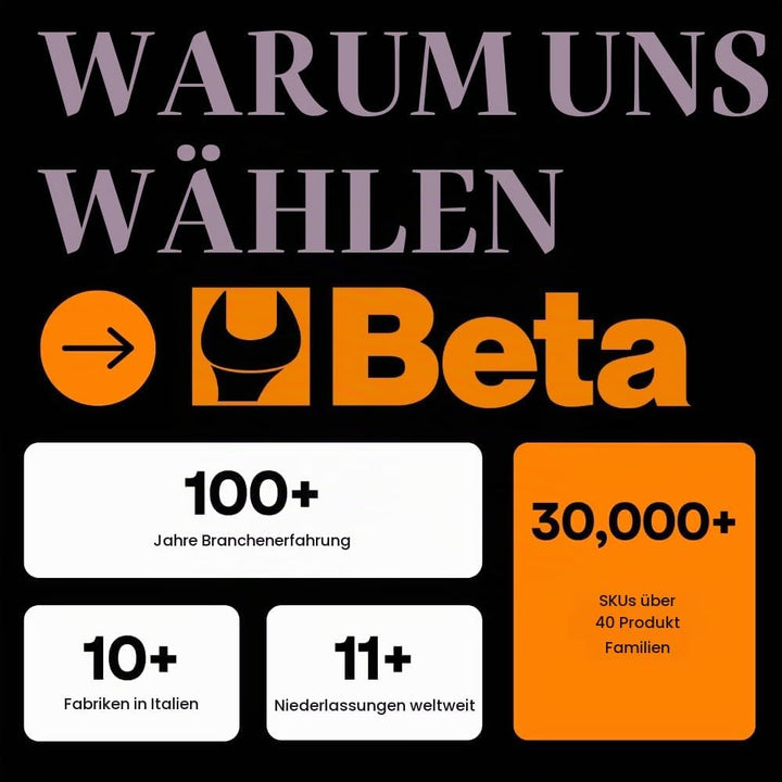 Beta 951/S6 Sechskant-Stiftschlüsselsatz mit T-Griff, (Inbus Set 6-teilig, höchst widerstandsfähig,