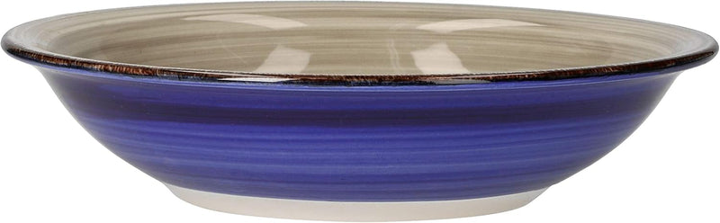 6-TLG. Tellerset Malaga | Bunte Suppenteller tief | 650 ml | Ø 21.5 cm | Salatteller rund | Servier-