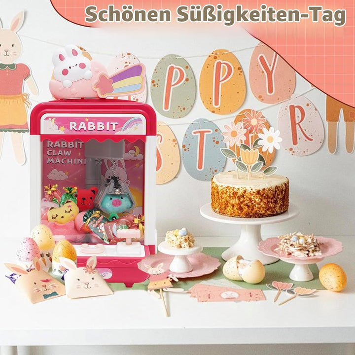 Arkyomi Mini Greifmaschine Candy Doll Gachapon Grabber Süssigkeiten Greifautomat mit Münzschiebe und