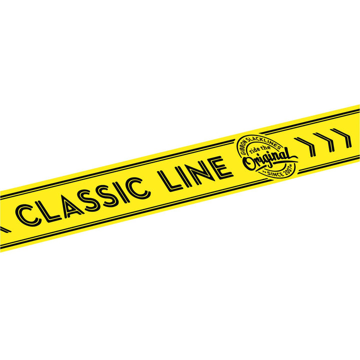 Gibbon Slacklines Classic-Webbing für das Slackrack Classic oder Fitness, Farbe: gelb, Länge 4,5m, B
