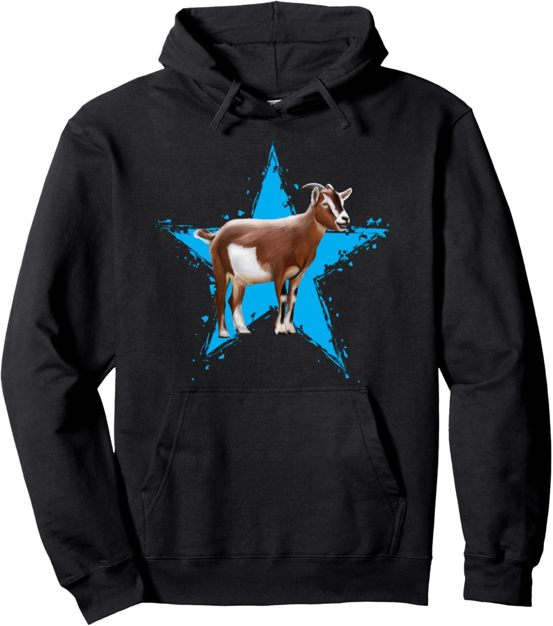 Ziege Stern Design Ziege Star Ziegen Pullover Hoodie