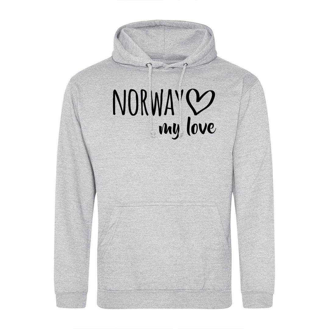 Huuraa Unisex Hoodie Norway My Love Pullover Vegan Grösse S-3XL für alle Fans von Norwegen Geschenk