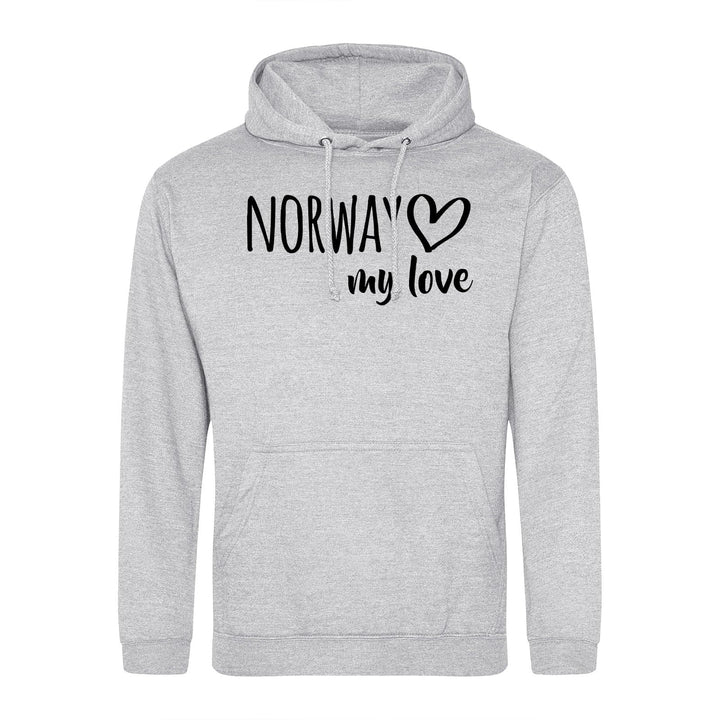 Huuraa Unisex Hoodie Norway My Love Pullover Vegan Grösse S-3XL für alle Fans von Norwegen Geschenk