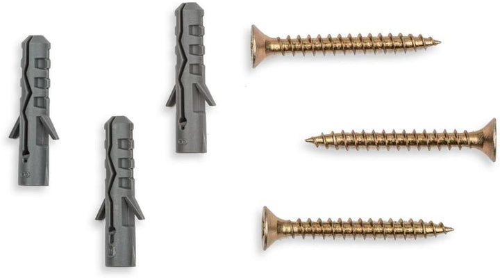 Abgerundeter Handlauf aus Buchenholz mit 2 Halterungen aus Stahl, Ø 45 mm, Länge 120 cm