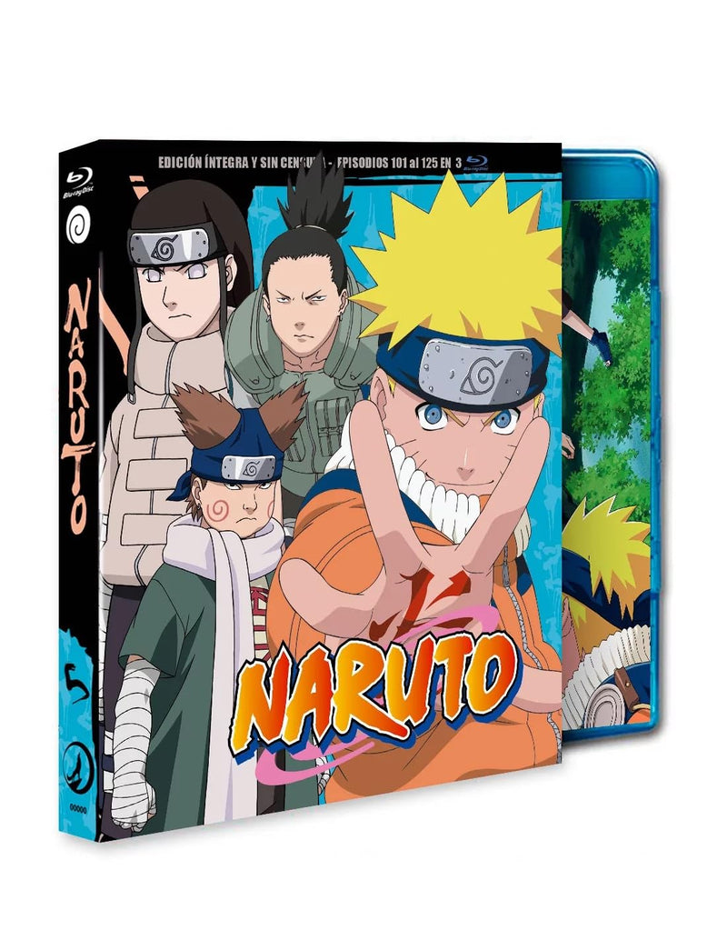 Naruto Box 5 - Episodios 101-125 - BD