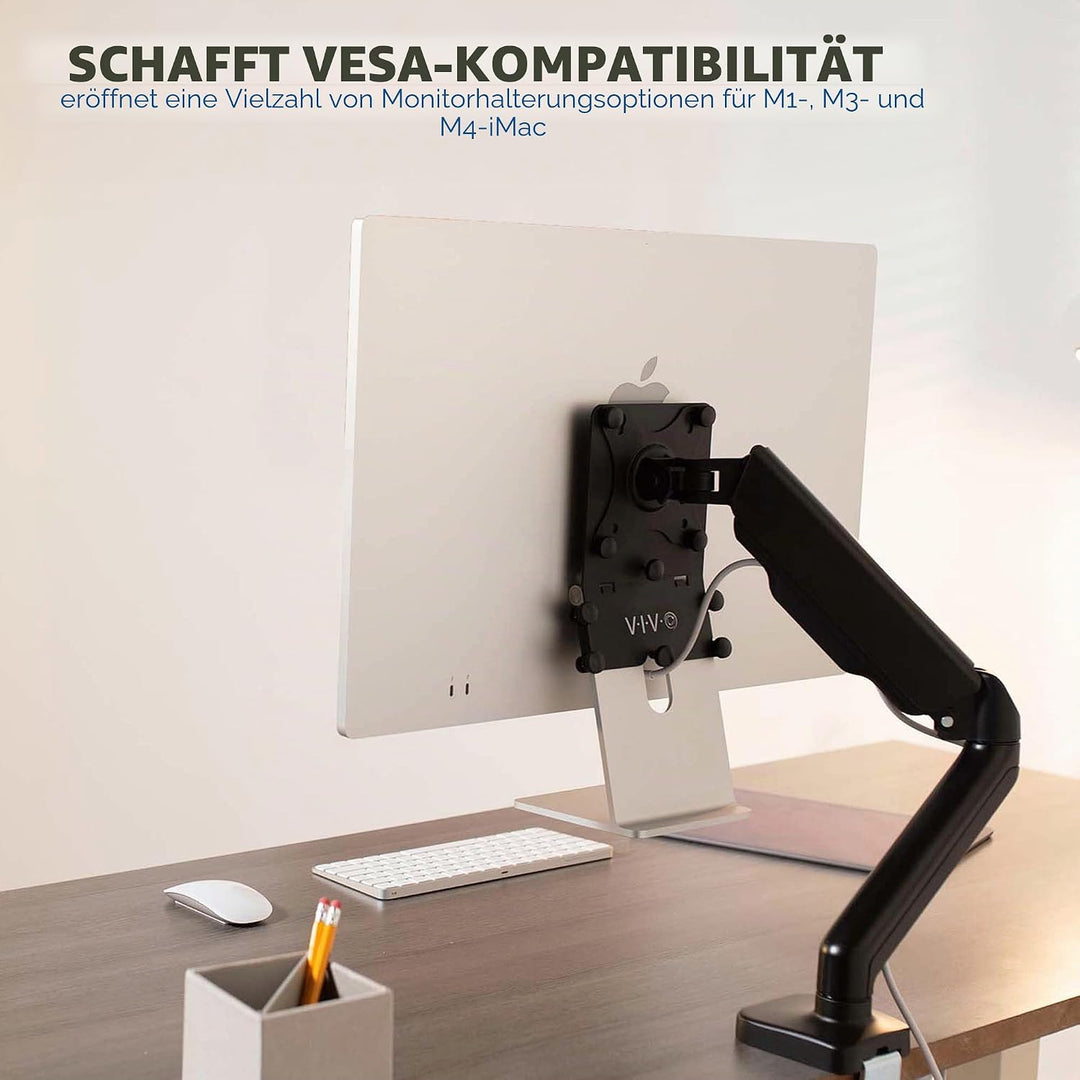 VIVO VESA-Adapterplatten-Halterungs-Kit für M1 iMac-Serie, VESA bis 100 x 100, Schwarz, Mount-MACM1