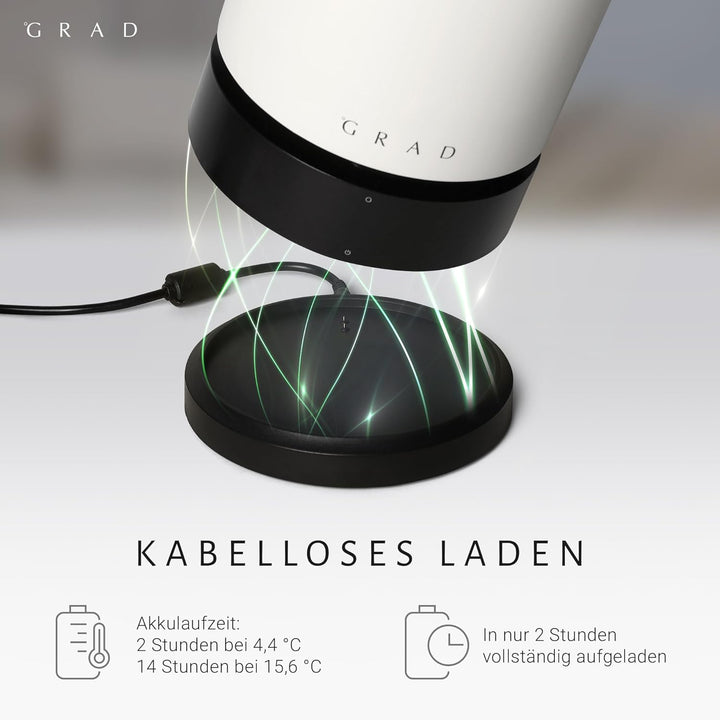 Grad - No.1 Cooler - Weiss - Isoliertes Design hält Getränke stundenlang kalt - Perfekt als Wein Ges