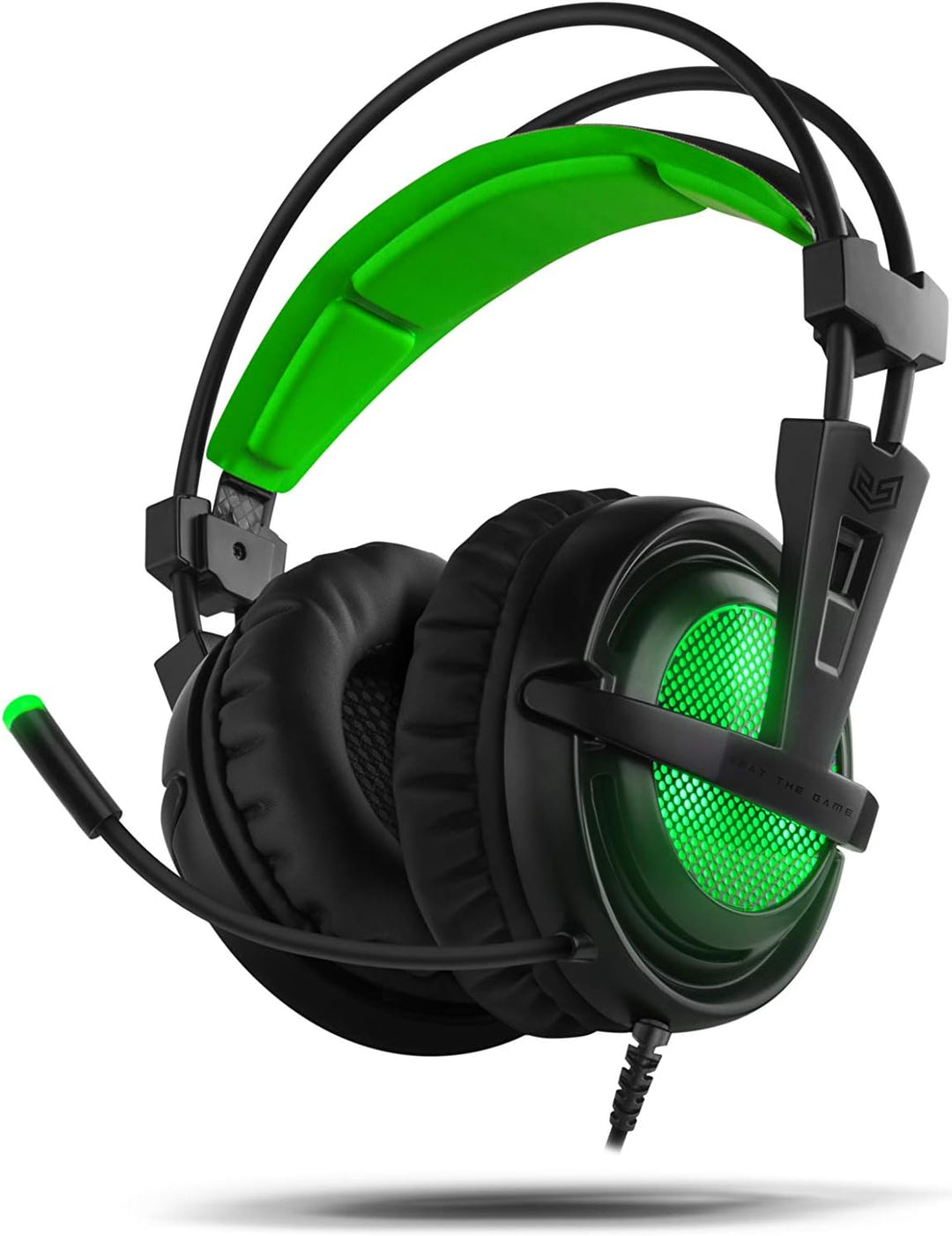 BG Xonar-X6 Binaural Headset, Schwarz, Grün, Kopfhörer – Kopfhörer (Spielkonsole/PC/Spiele, Binaural