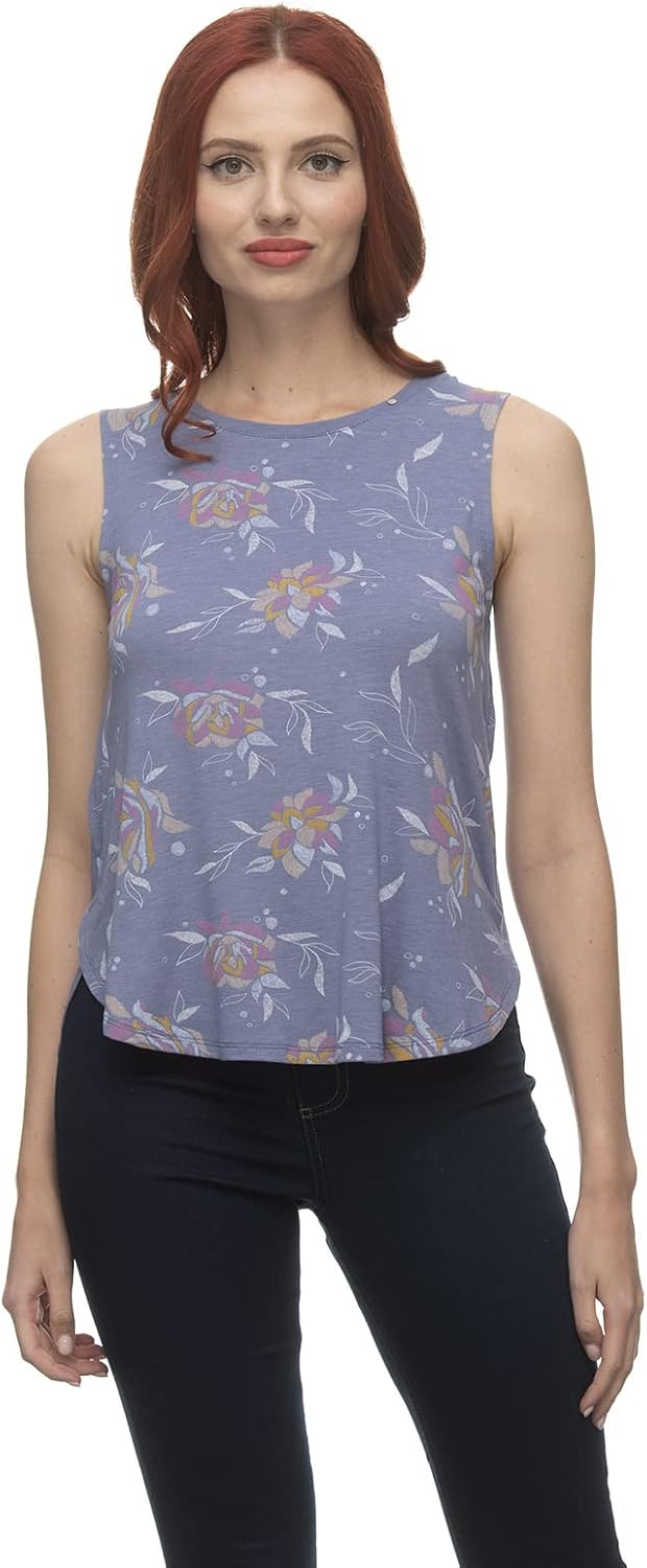 Ragwear VALENCA Damen Frauen Top,Shirt,Oberteil,ärmellos,Tanktop,Rundausschnitt L Stone Blue 2311_20