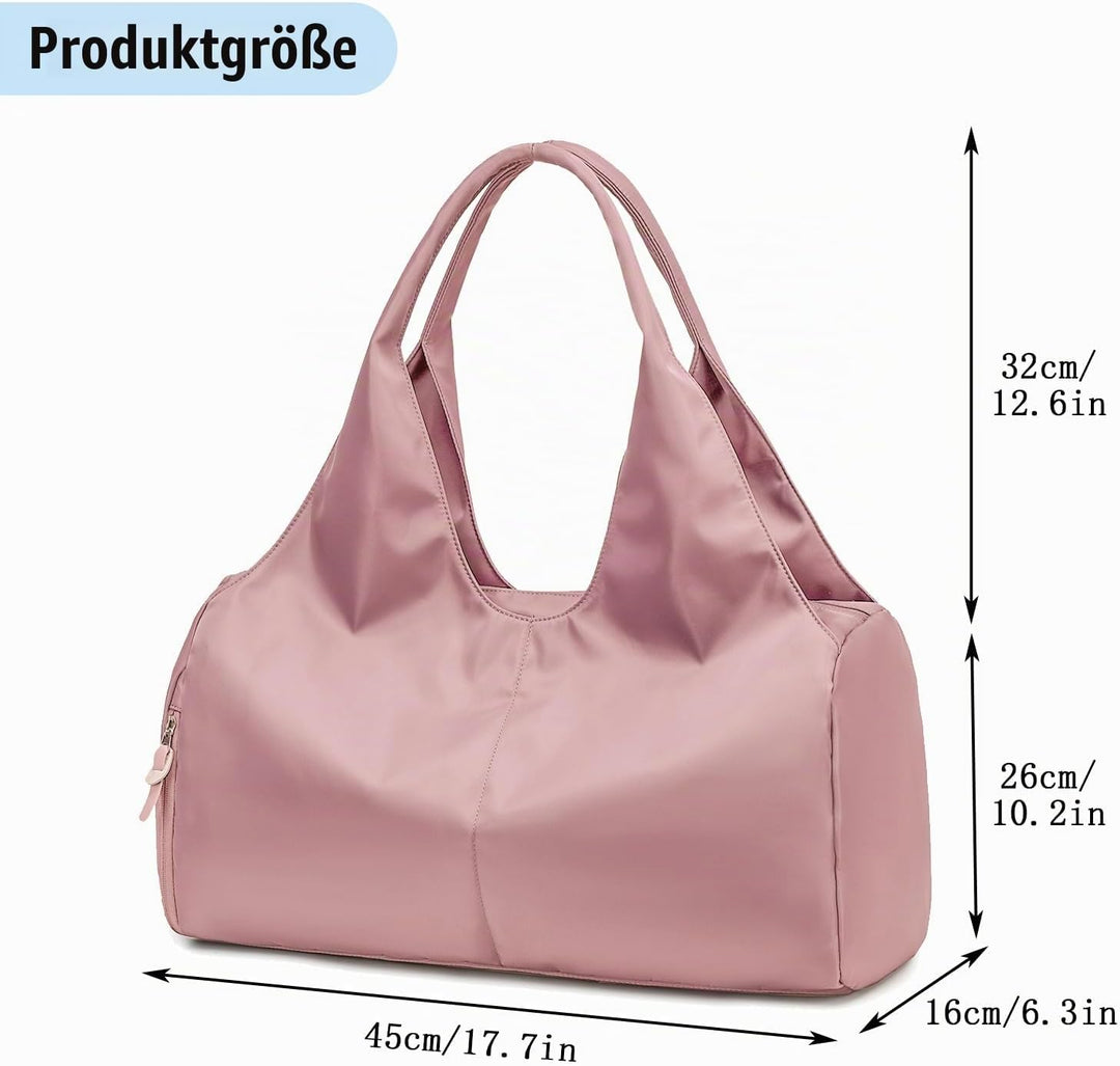 Sporttasche für Damen und Herren mit Schuhfach &amp; Nassfach Weekender Reisetasche Freizeit Handtasche