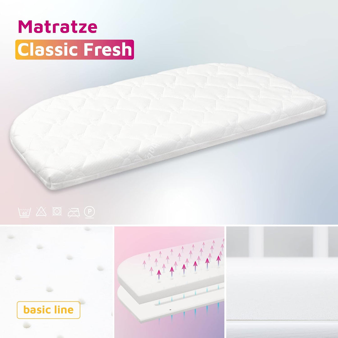 babybay Beistellbett Matratze Classic Fresh passend für Modell Boxspring XXL, passend für Model