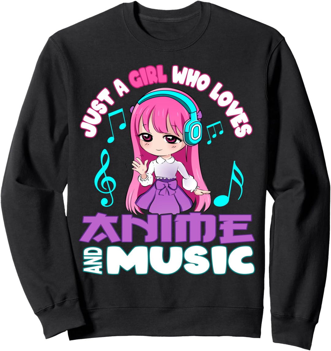 Niedliche Chibi-Grafik für Teenager Sweatshirt