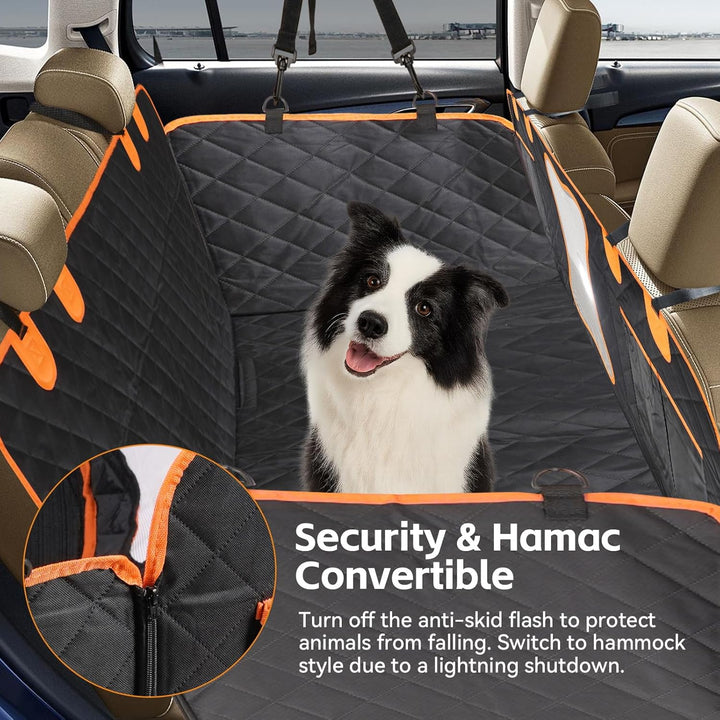 Hundedecke Auto Rückbank,Autoschondecke Hund Rücksitz,Rücksitz mit Seitenschutz und Sichtfenster,Hun