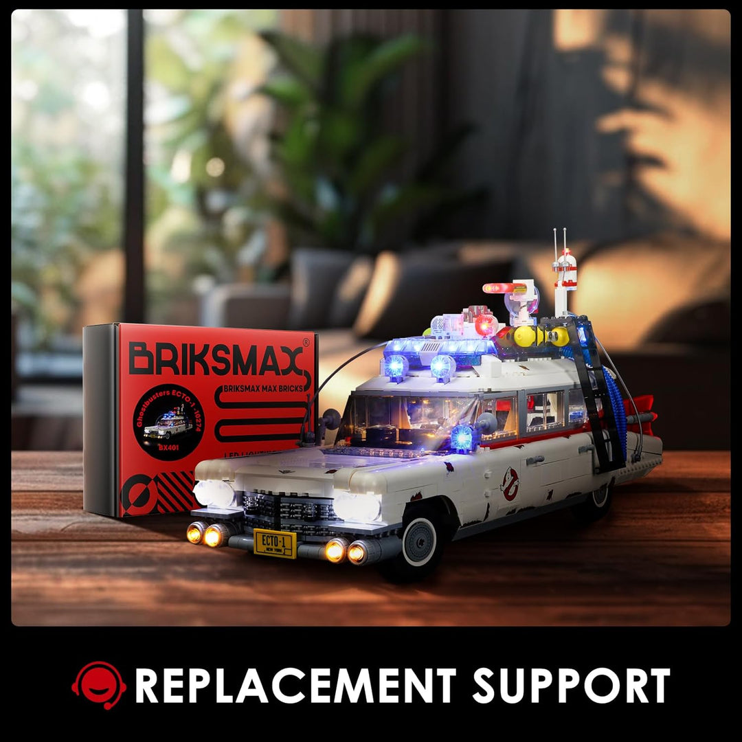 BRIKSMAX Led Beleuchtungsset für Lego Creator Ghostbusters™ ECTO-1 - Compatible with Lego 10274 Baus