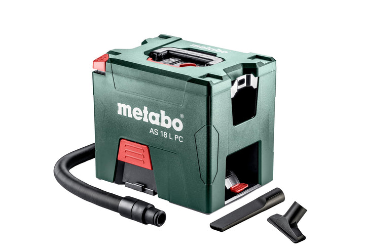 metabo Akku-Sauger AS 18 L PC – 602021850 – 18 V – Sauger mit manueller Filterabreinigung, Boost- un